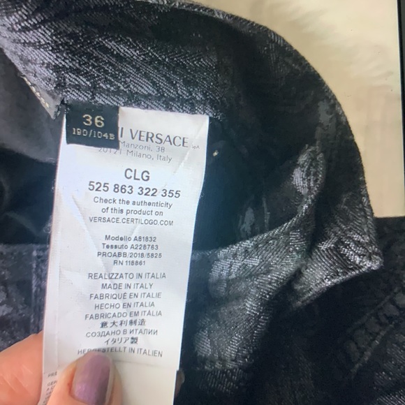Authentic Versace Pants sz 36 Md in Italy Worn Few Times Excellent Condition - Picture 9 of 12